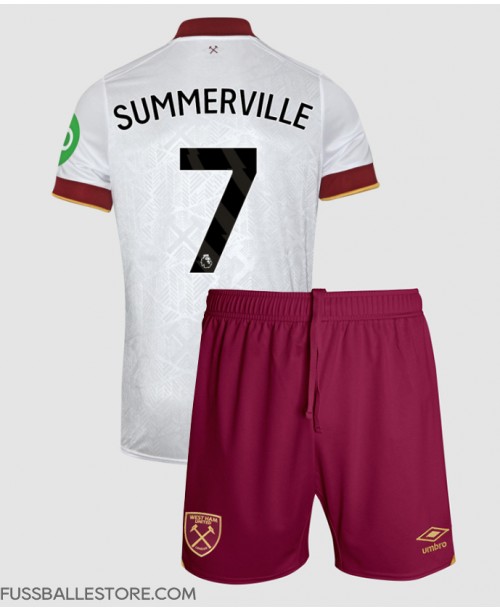 Günstige West Ham United Crysencio Summerville #7 3rd trikot Kinder 2024-25 Kurzarm (+ Kurze Hosen)